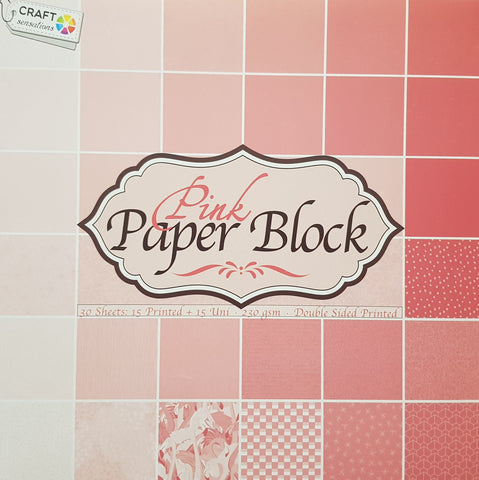 Paper Block 230 g/m2 - 12’’ x 12’’ - Pink - Crealive