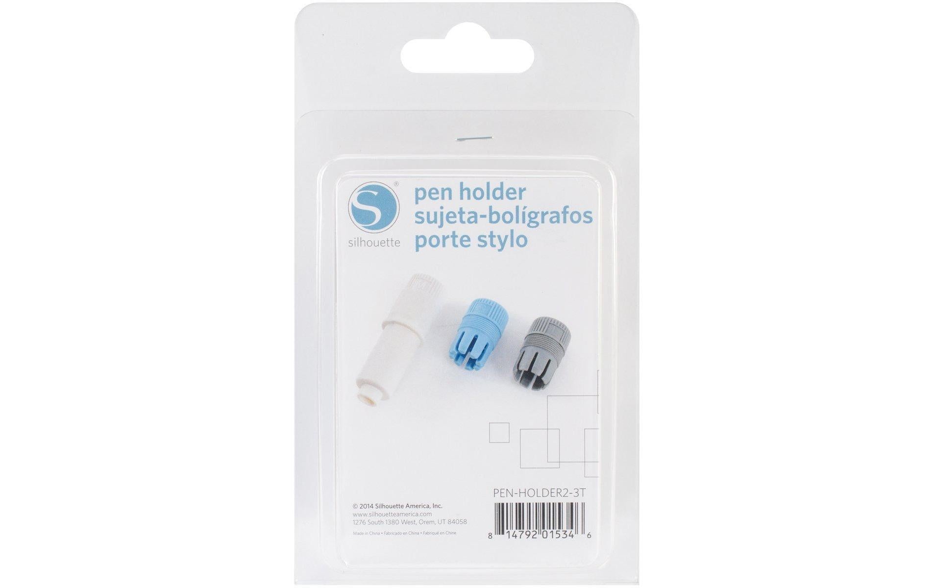 Silhouette Stifthalter, Cameo 1-3, Portrait 1-2 & Curio  Der Silhouette Stifthalter passt für folgende Geräte:  Silhouette Portrait® Silhouette Portrait® 2 Silhouette Cameo® Silhouette Cameo® 2 Silhouette Cameo® 3 Silhouette Curio Der Stifthalter ermöglicht die Verwendung Ihrer eigenen Zeichenstifte - Egal ob Bleistift, Kugelschreiber, Buntstifte oder Filzschreiber.