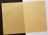 Pergamentpapier / Transparentpapier 100 g/m2 - A4 - Gold  Das Pergamentpapier / Transparentpapier lässt sich auf vielfältige Bastelkreationen verwenden. Aus dem Transparentpapier lassen sich tolle Kreationen zaubern, ob Boxen-Deko, Karten-Details, Verpackungen, Laternen; das Transparentpapier sorgt immer für einen Hingucker.     Pergamentpapier / Transparentpapier ist geeignet für:  Karten Karten-Verzierungen (unbedingt ein scharfes Messer verwenden) Boxen-Deko Verpackungen Laternen