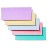 Cricut Joy Smart Sticker Cardstock - 14 cm x 33 cm - Pastels Sampler   Selbstklebendes Papier für Cricut Joy in 5 verschiedenen Farben. Das Set enthält insgesamt 10 Blätter (2 x 5 Farben) in der Grösse 11,4 cm x 33 cm (4,5" x 13").      Inhalt:  10 Blätter - 210 g/m2 Farben: Mint, Powder Blue, Petal, Lilac & Butter    Cricut Joy Smart Sticker ist geeignet für:  Scrapbooking-Seiten Karten Einladungen Dekorationen wie Banner & attraktive Poster Papierprojekte