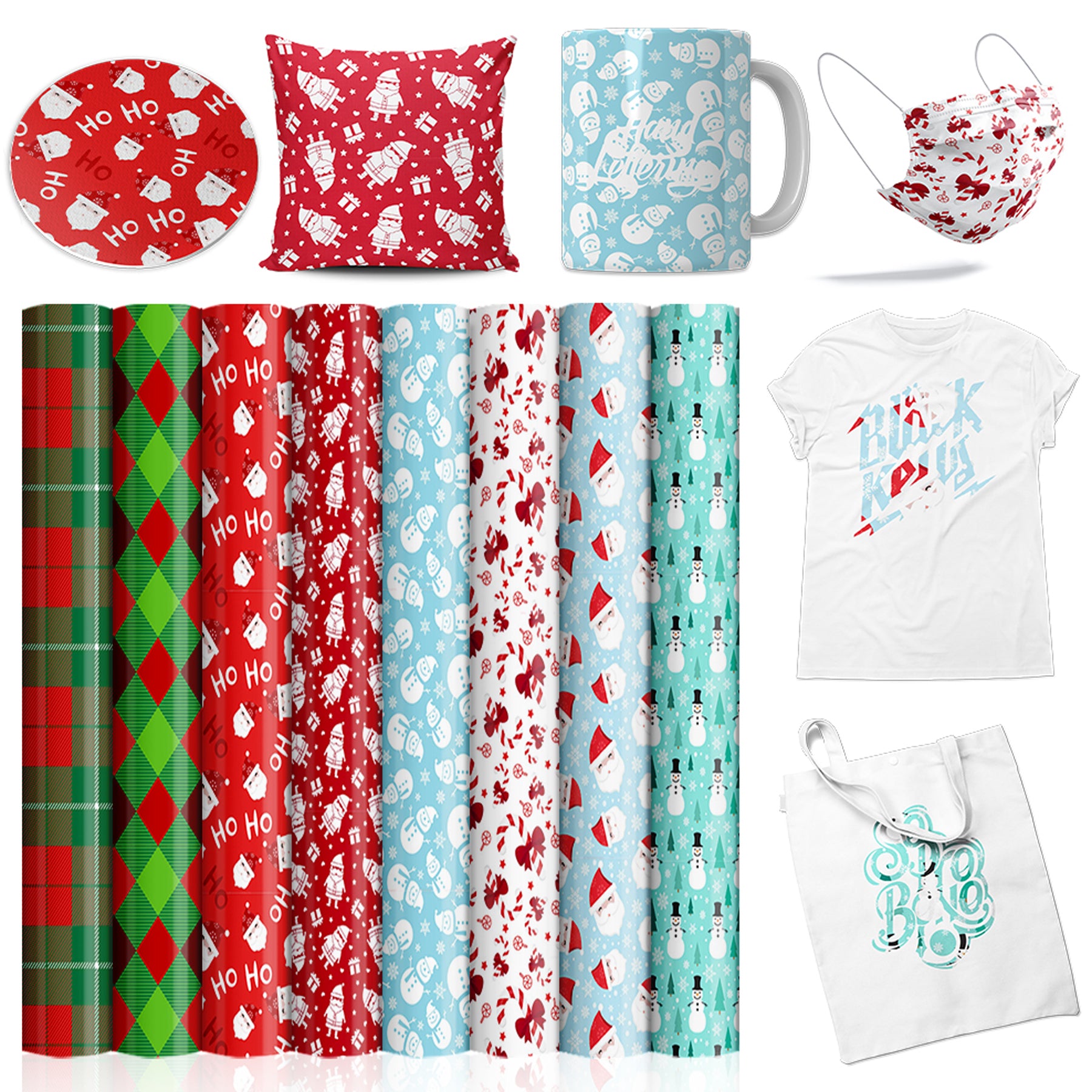 Crealive craftcut® Ink Transfer-Sheet Set - X-Mas / Winter   Spezifikationen: Sublimationspapier craftcut® Ink Transfer-Sheet Set Grösse: 30.5 x 30.5 cm (12" x 12") kompatibel mit allen sublimationsfähigen Materialien Inhalt: 8 x craftcut® Ink Transfer-Sheets 8 Muster: X-Mas / Winter    Mit den craftcut® Ink Transfer-Sheets erstellst du im Handumdrehen, individuelle und einzigartige Designs für sublimationsfähige Objekte. 