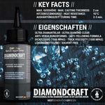 DiamondCraft UV Resin ist ein professionelles 1K UV härtendes gelartiges hochtransparentes Harz. Du kannst mit diesem bereits gemischten UV Resin selber Schmuckanhänger, Ohrringe, Schlüsselanhänger, Untersetzer, Figuren und viele weitere traumhafte Dinge selber herstellen. 